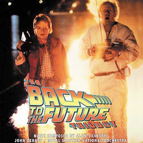 the album cover for Alan Silvestri - Back to the Future Trilogy (Original Soundtrack)