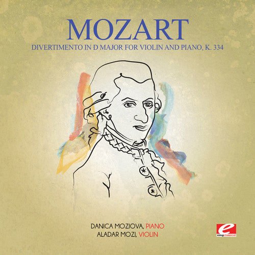the album cover for Danica Moziova - Divertimento in D Major for Violin & Piano K. 334