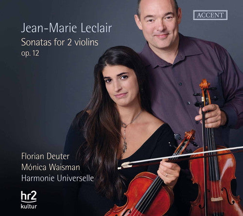 the album cover for Leclair / Deuter / Waisman - Sons for Two Violins Op.12