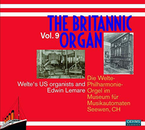 the album cover for Eddy / Baldwin / Farnam / Epstein / Lemare - Britannic Organ 9
