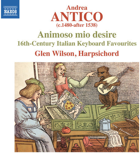 the album cover for Andrea Antico / Wilson,Glen - Frottole Intavolate