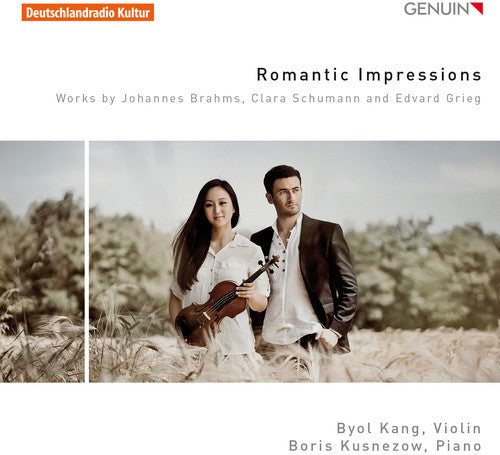 the album cover for Brahms / Schumann / Grieg / Kang / Kusnezow - Romantic Impressions
