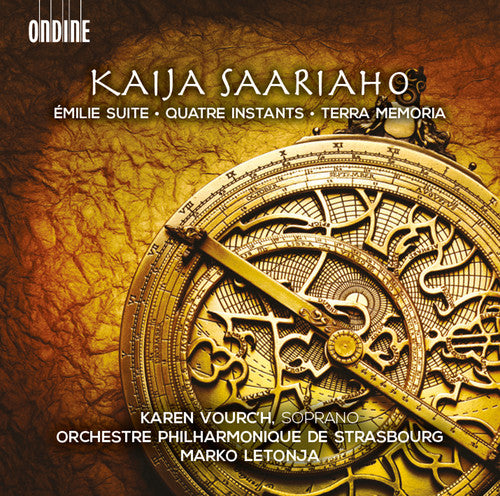 the album cover for Saariaho / Vourch / Letonja - Quatre Instants