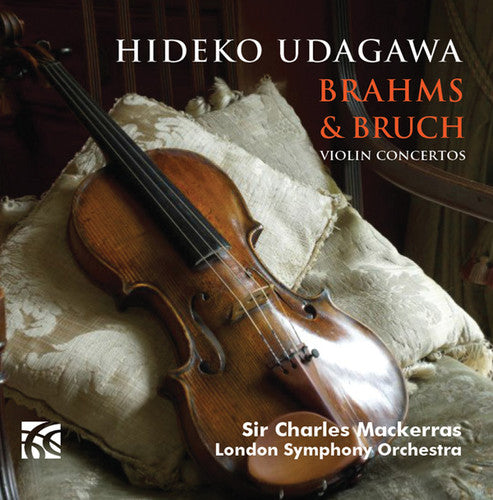 the album cover for Brahms / Bruch / Hideko Udagawa - Violin Concertos