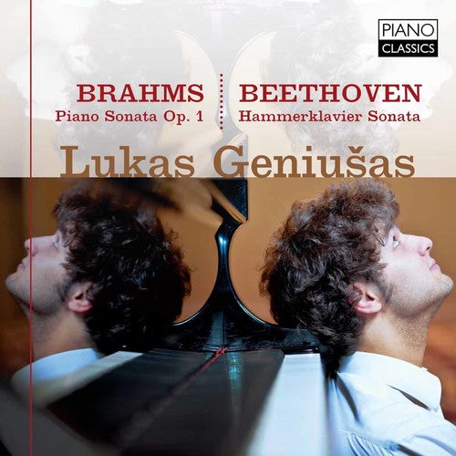 the album cover for Brahms / Beethoven / Geniusas - Pno Son 1 Op. 1-Hammerklavier Son