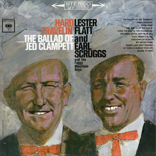 the album cover for Flat & Scruggs - Hard Travelin