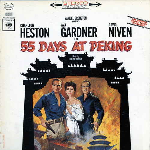 the album cover for Dimitri Tiomkin - 55 Days at Peking (Original Sound Track Recording)