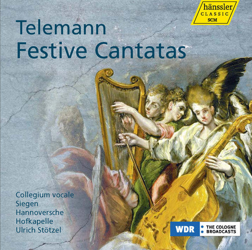 the album cover for Telemann / Mertens / Vitzthum / Feuersinger - Festive Cantatas