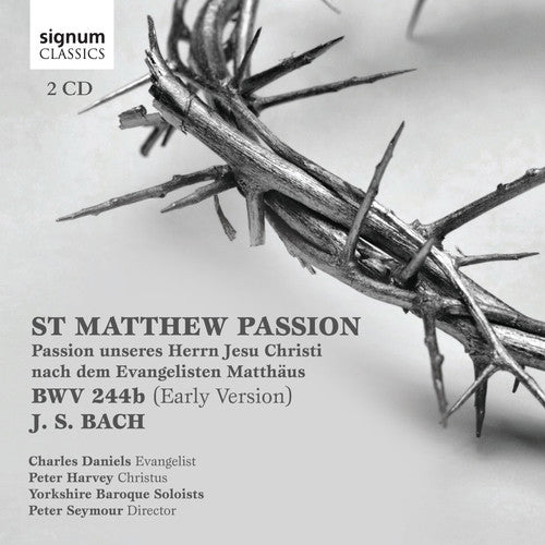 the album cover for J Bach S / Daniels / Harvey / Seymour - St. Mattew Passion