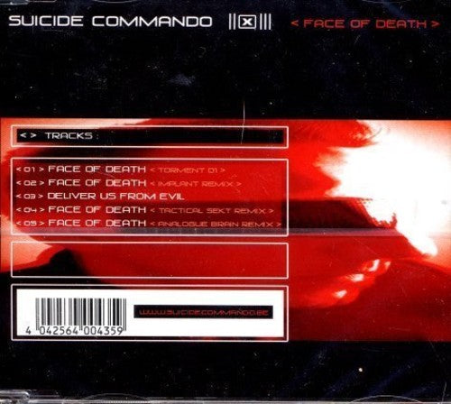 the album cover for Suicide Commando - Face Of Death
