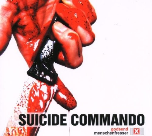 the album cover for Suicide Commando - Godsend / Menschenfresser