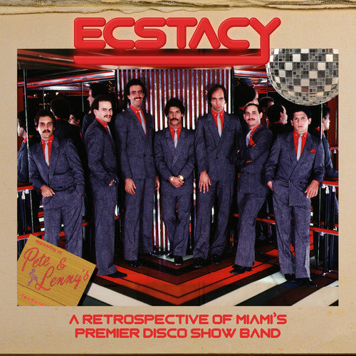 the album cover for Ecstacy - Retrospective of Miami's Premier Disco Show Band