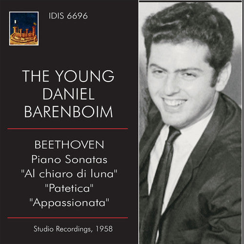 the album cover for Daniel Barenboim - Young Daniel Barenboim Plays Piano Sonatas