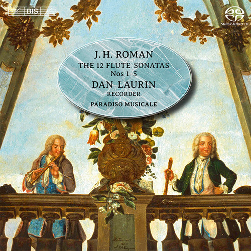 the album cover for Roman / Laurin / Paradiso Musicale - 12 Flute Sonatas Nos. 1 - 5