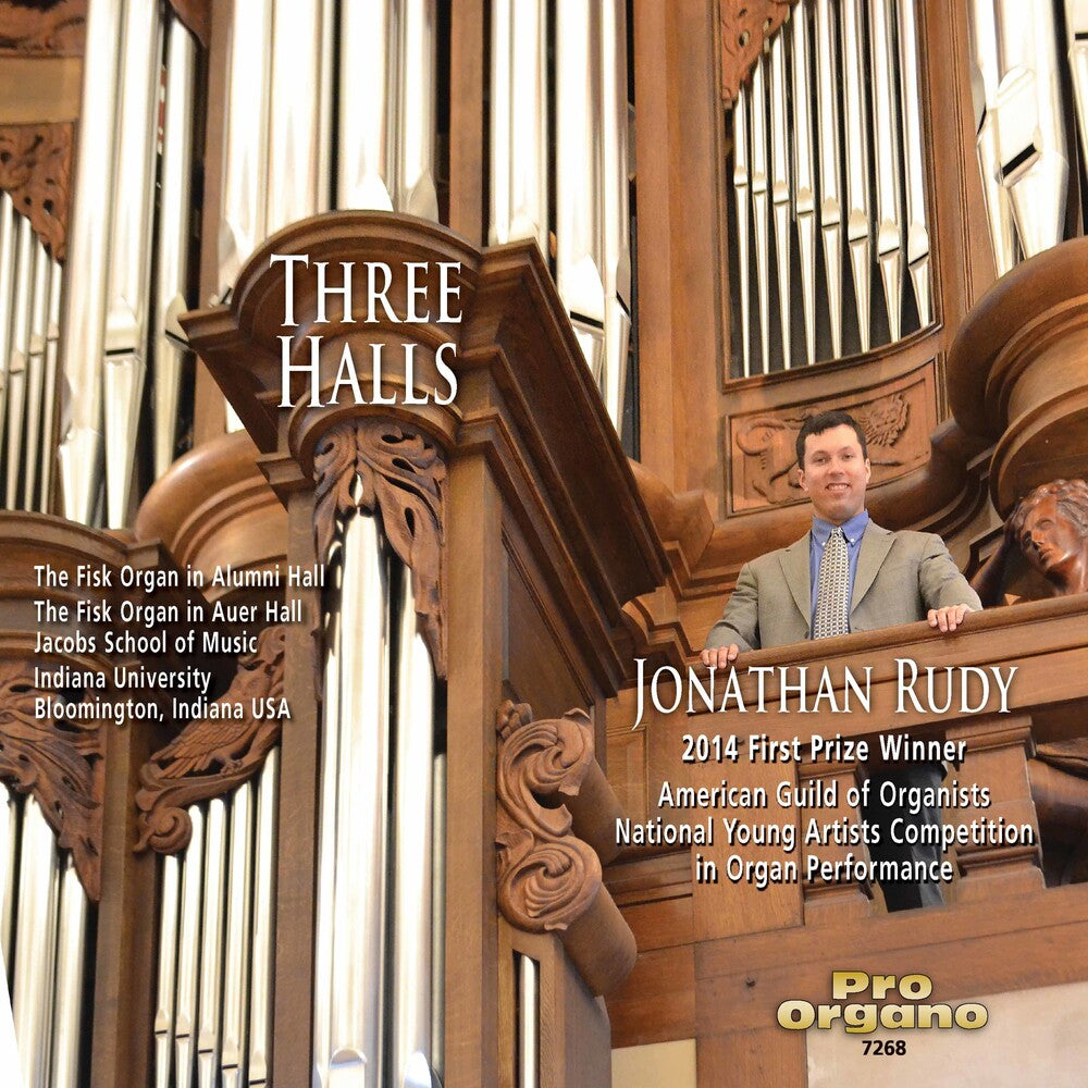 the album cover for Bach / Jonathan Rudy - Three Halls