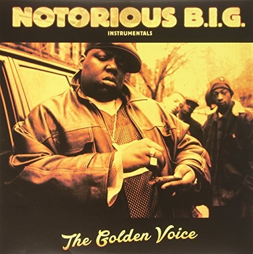 the album cover for The Notorious B.I.G. - Instrumentals the Golden Voice
