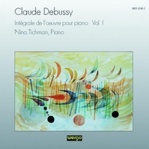 the album cover for Debussy / Tichman - Works for Piano 1