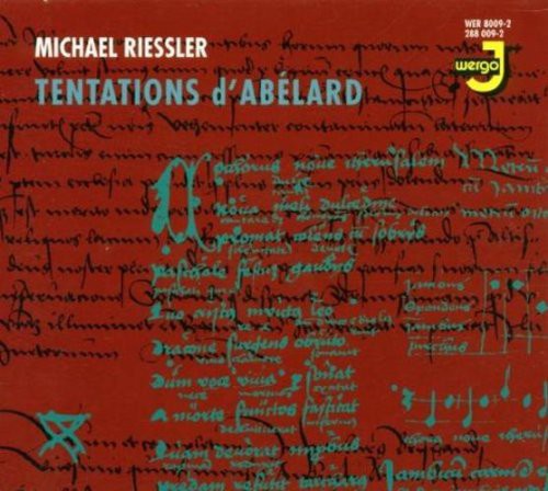 the album cover for Michael Riessler - Tentations D'abelard