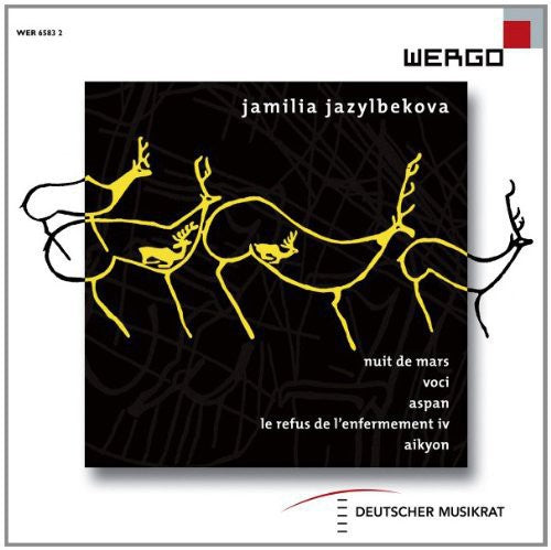 the album cover for Jazylbekova / Ensemble Modern - Nuit de Mars Voci Aspan