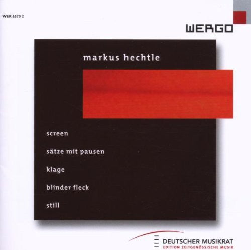 the album cover for Hechtle - Screen Satze Mit Pausen Klage