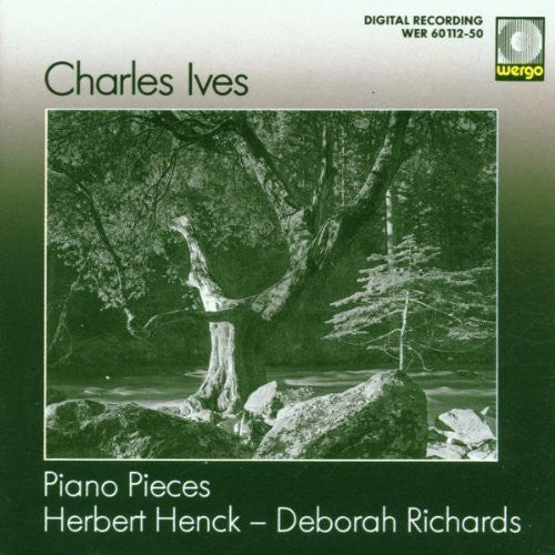 the album cover for Ives / Henck - Piano Pieces