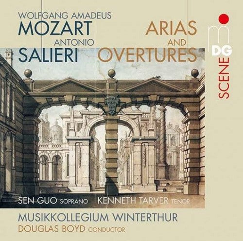 the album cover for Mozart / Salieri / Musikkollegium Winterthur - Overtures & Arias