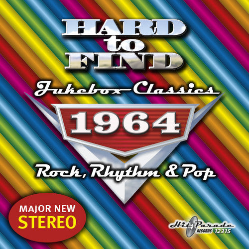 the album cover for Hard To Find Jukebox Classics 1964 / Various - Hard to Find Jukebox Classics 1964 Rock, Rhythm & Pop / Various