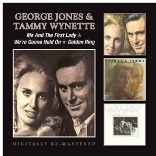 the album cover for George Jones / Wynette,Tammy - Me & the First Lady / We're Gonna Hold on