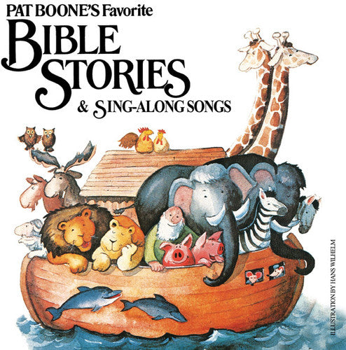 the album cover for Pat Boone - Pat Boone's Favorite Bible Stories & Sing-Along