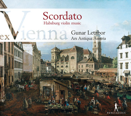 the album cover for Schmelzer / Ars Antiqua Austria / Letzbor - Scordato - Hapsburg Violin Music