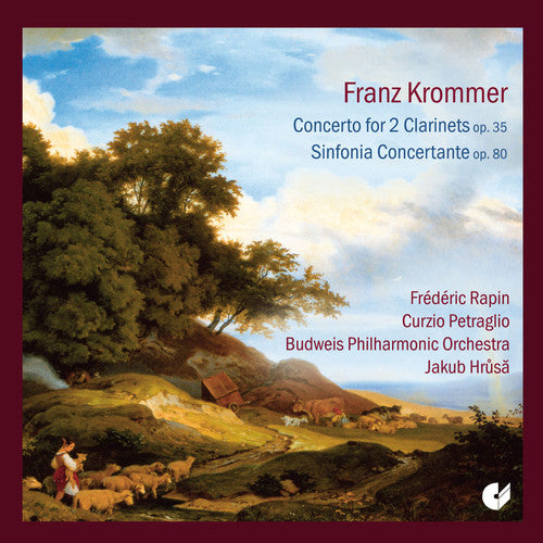 the album cover for Krommer / Rapin / Budweis Philharmoic Orchestra - Concerto for 2 Clarinets - Sinfonia Concertante