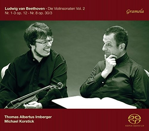 the album cover for Beethoven / Thomas Irnberger / Korstick,Michael - Sonatas for Violin 2