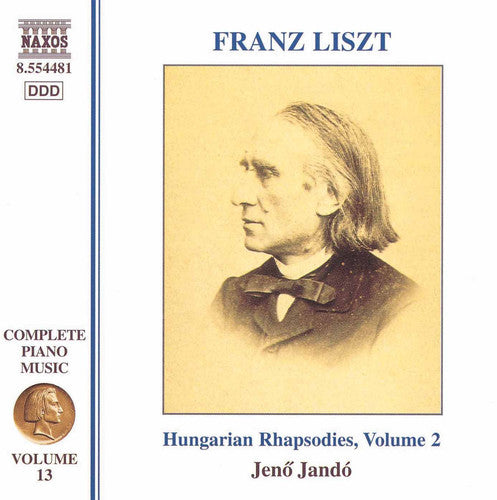 the album cover for JenÅ‘ JandÃ³ - Complete Piano Music 13 / Hungarian Rhapsodies 2