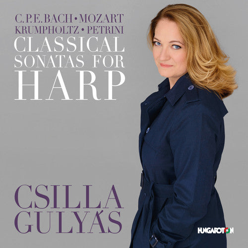 the album cover for C Bach PE / Gulyas,Csilla / Kallai,Erno - Classical Sonatas for Harp