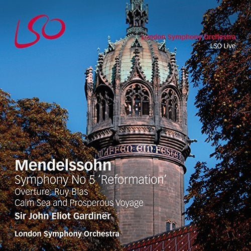 the album cover for Mendelssohn / Gardner / London Symphony Orchestra - Symphony No. 5 & Overtures