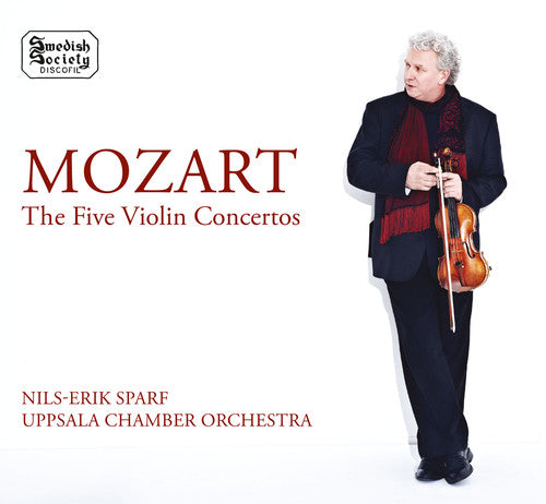 the album cover for Mozart / Nils Sparf -Erik - Five Violin Concertos