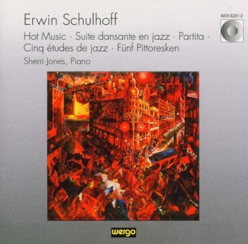 the album cover for Sherri Jones - Schulhoff: Hot Music - Jazz Dance Suite