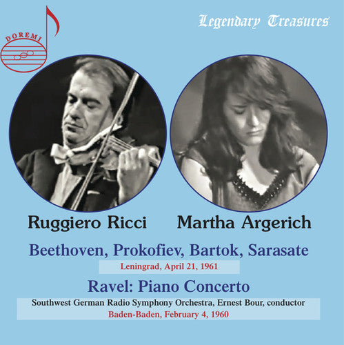 the album cover for Martha Argerich / Ricci,Ruggerio - Play Beethoven Prokofiev & More