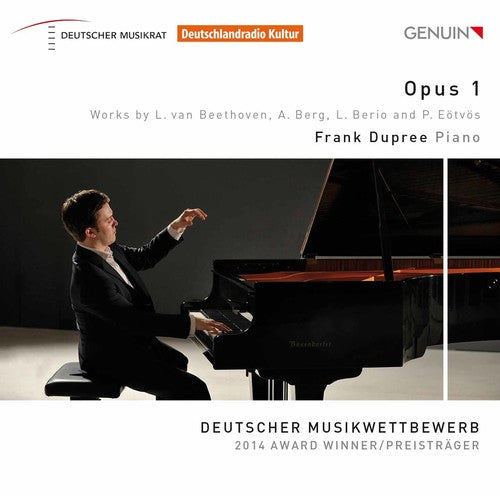 the album cover for Beethoven / Frank Dupree - Opus 1 - Piano Works