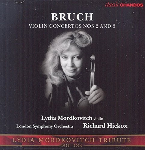 the album cover for Bruch / Mordkovitch / London Symphony Orchestra - Violin Concertos - Lydia Mordkovitch Tribute
