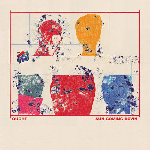 the album cover for Ought - Sun Coming Down