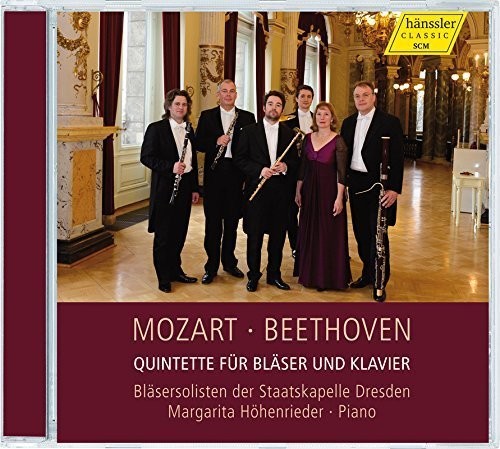 the album cover for Mozart / Beethoven / Wind Soloists Of The Staatska - Quintets for Winds & Piano
