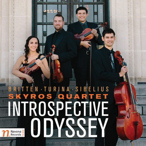 the album cover for Britten / Skyros Quartet - Introspective Odyssey