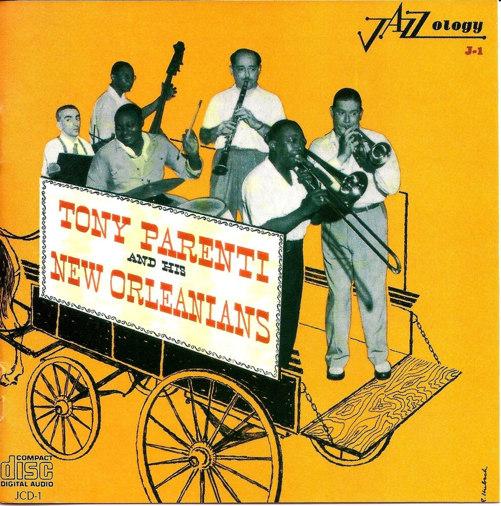 the album cover for Tony Parenti and His New Orleanians - & His New Orleanians