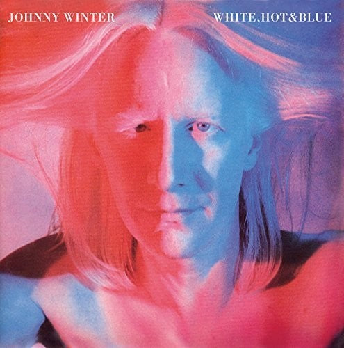the album cover for Johnny Winter - White Hot & Blue