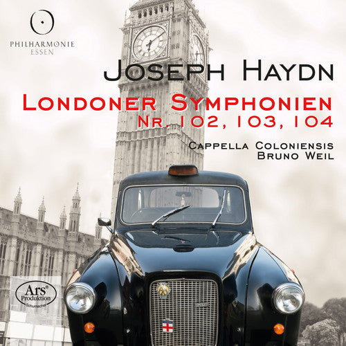the album cover for Haydn / Cappella Coloniensis / Weil - London Symphonies Nos. 102 & 103 & 104