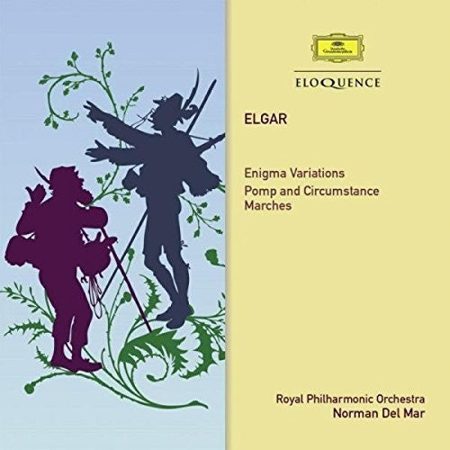 the album cover for Del Norman Mar - Elgar: Enigma Variations / Pomp & Circumstance Mar