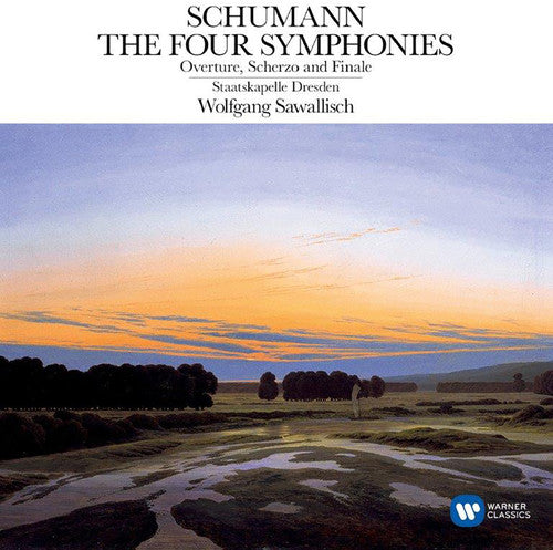 the album cover for Schumann / Wolfgang Sawallisch - Symphonies Nos 1-4 / Overture / Scherzo & Finale
