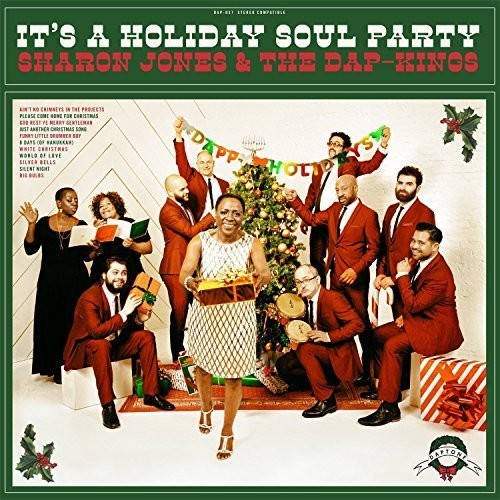 the album cover for Sharon Jones & The Dap-Kings - It's a Holiday Soul Party