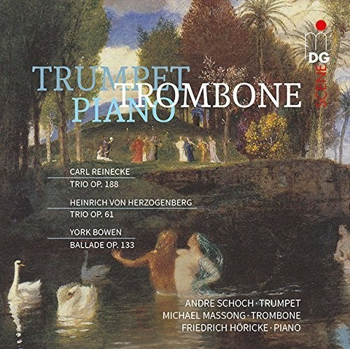 the album cover for Nouvel Art Trio - Herzogenberg Reinecke Bowen: Trios for Trumpet